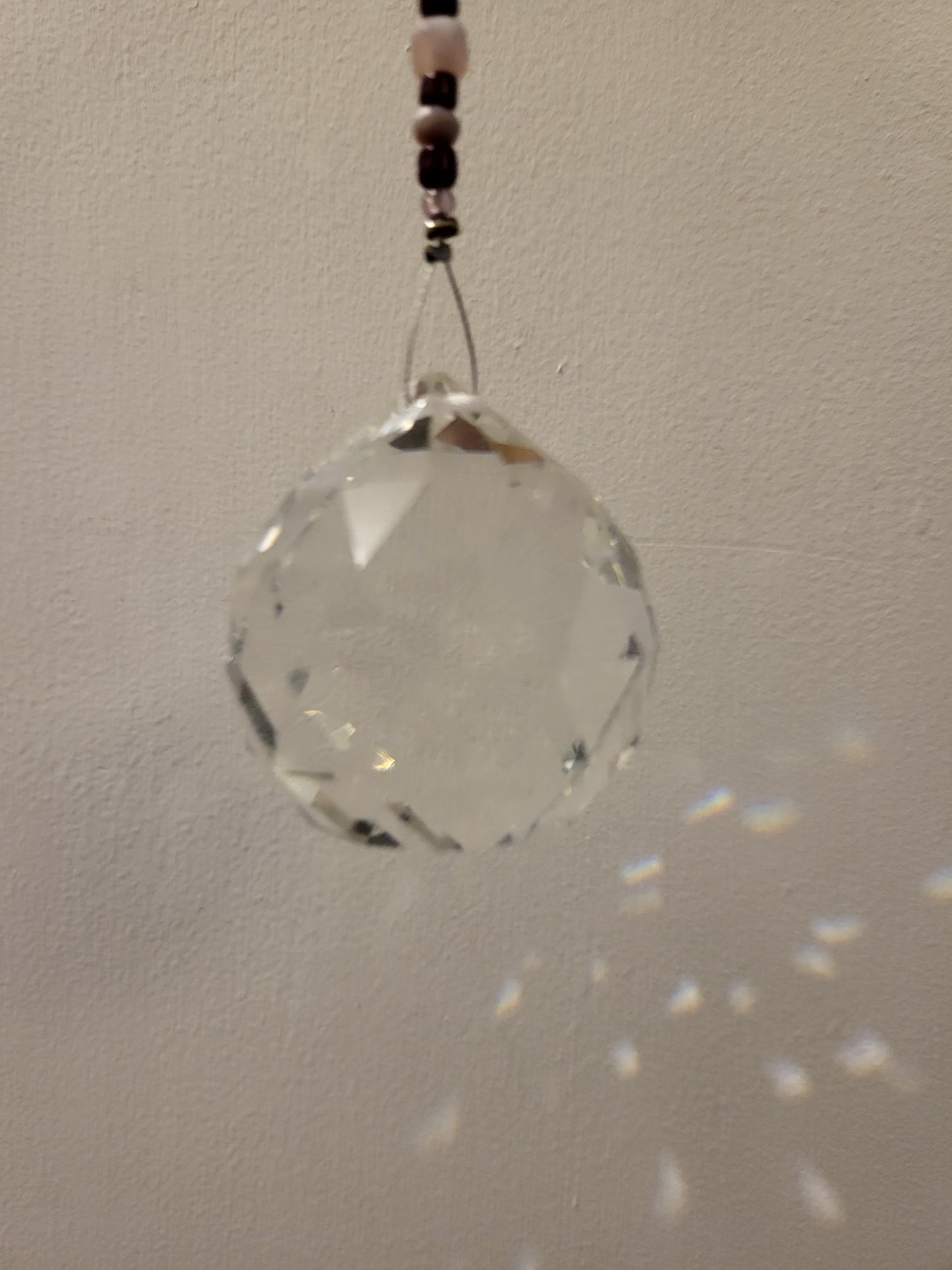 Beaded suncatcher prism