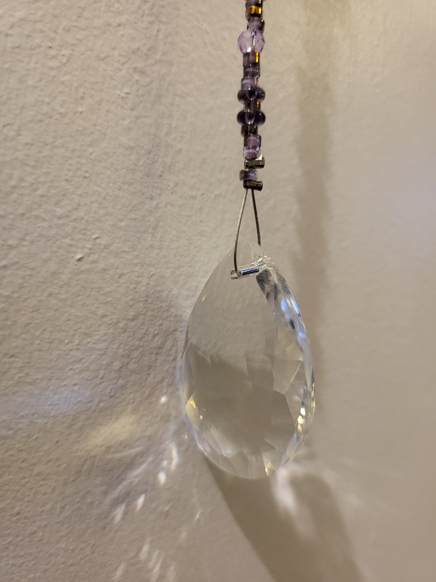 Beaded suncatcher prism