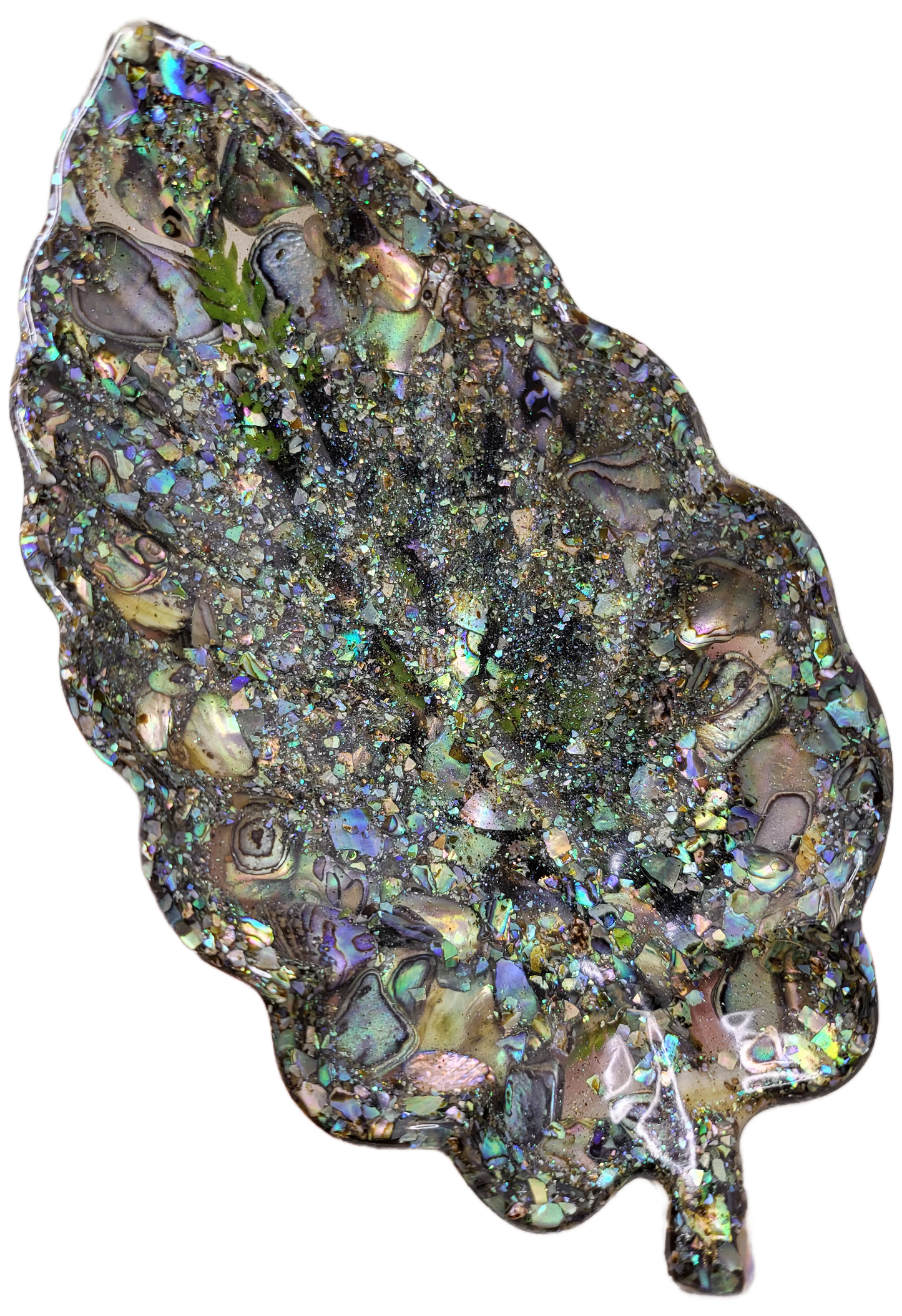 Leaf rock dish