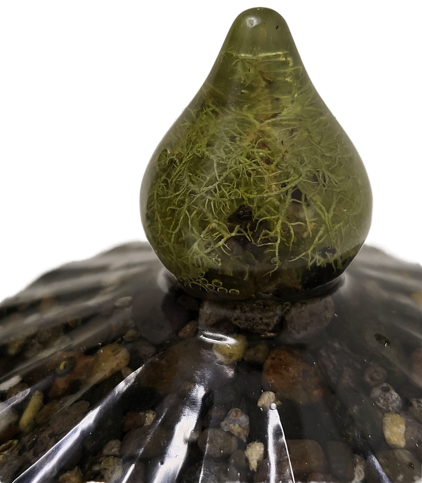 Rustic Rock Jar with lid
