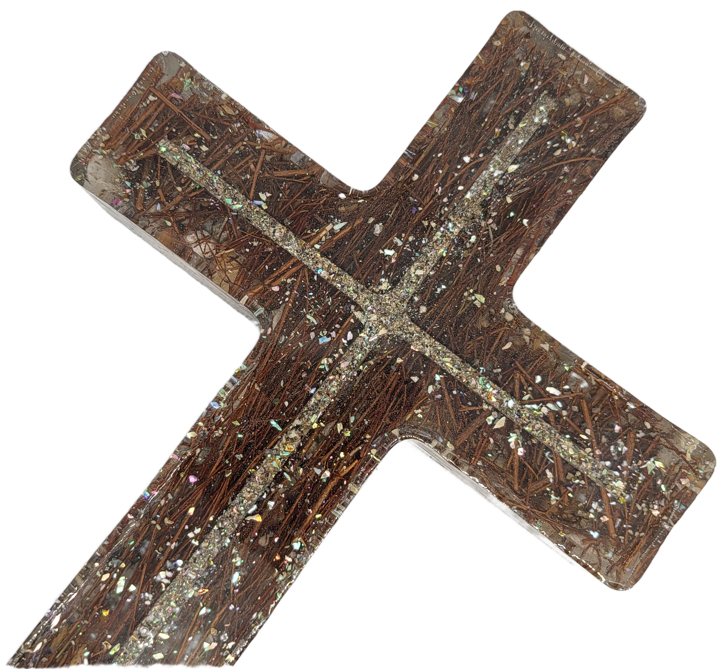 Rustic rock cross