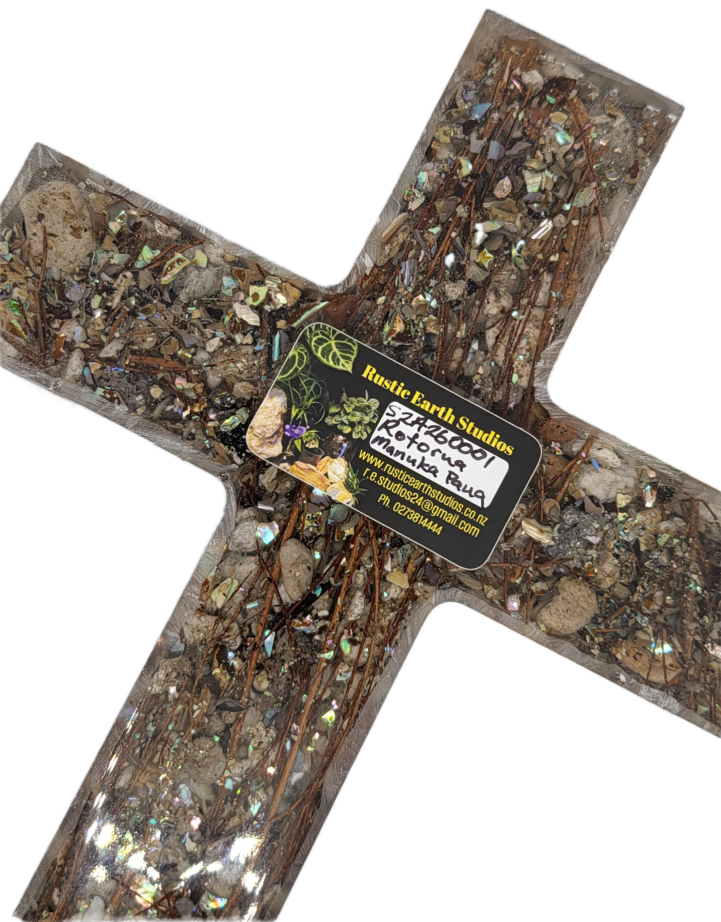 Rustic rock cross