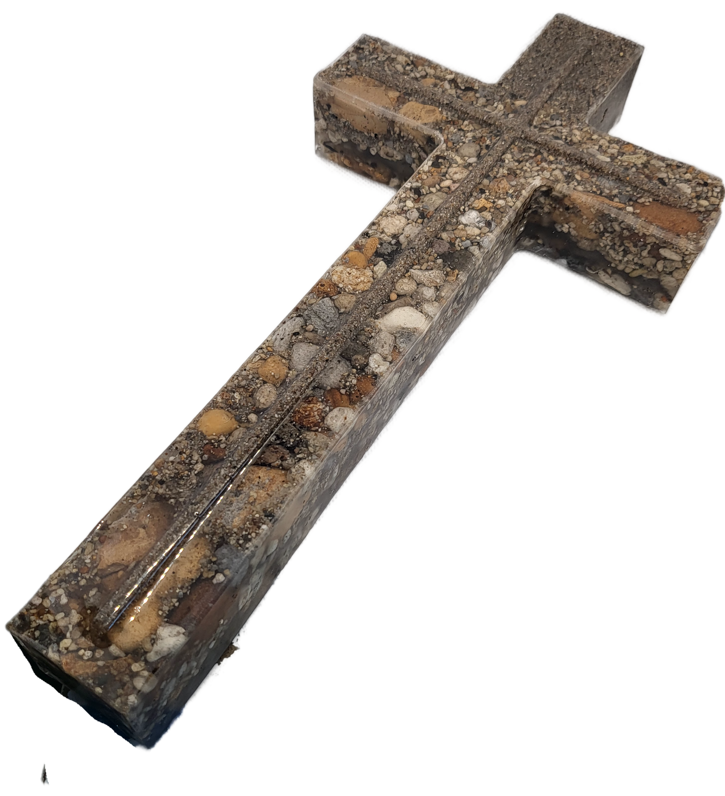 Rustic rock cross