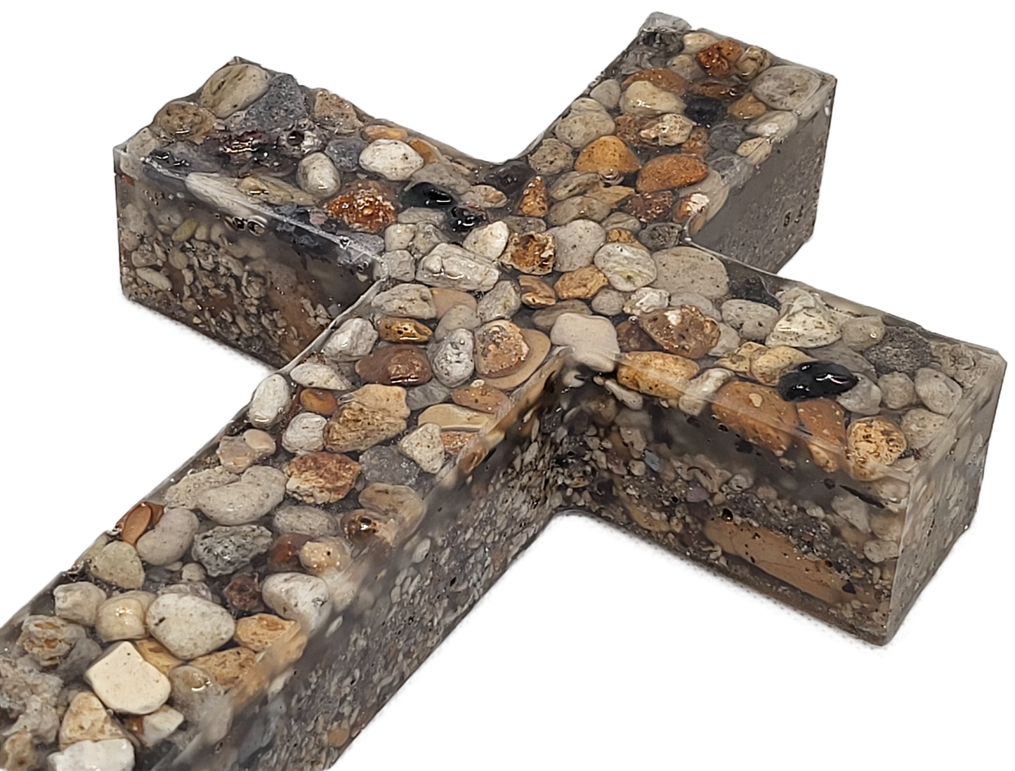 Rustic rock cross