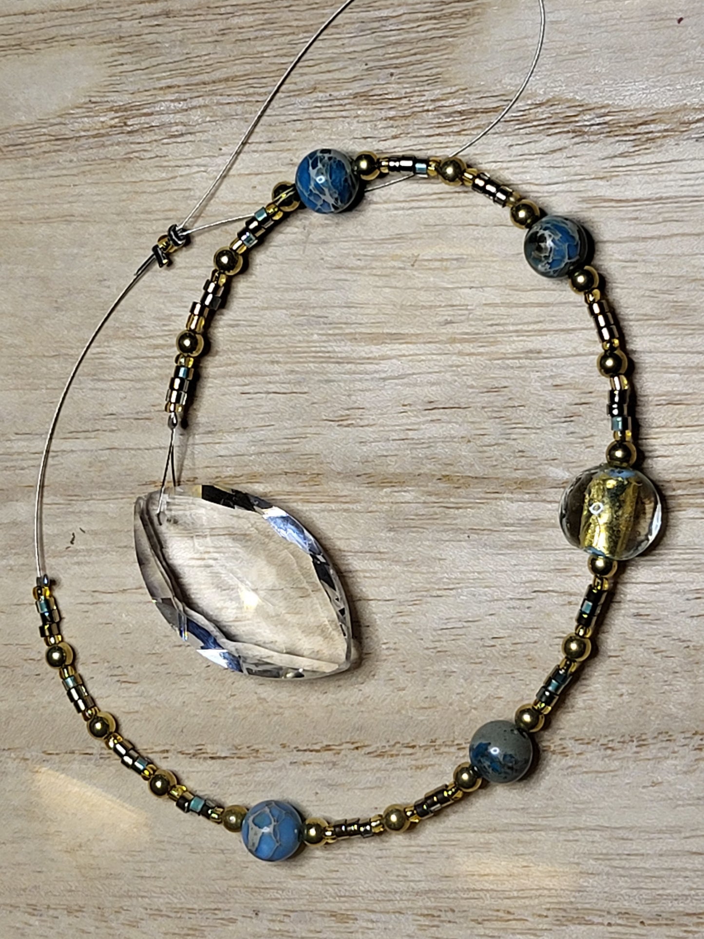 Beaded suncatcher prism