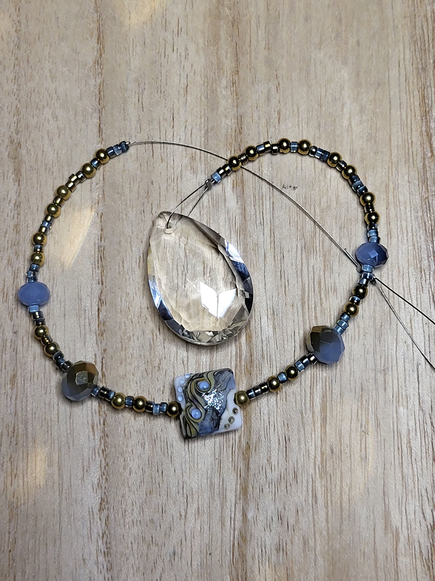 Beaded suncatcher prism