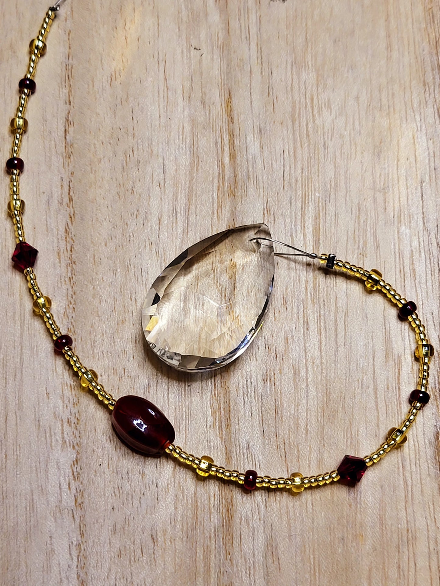 Beaded suncatcher prism