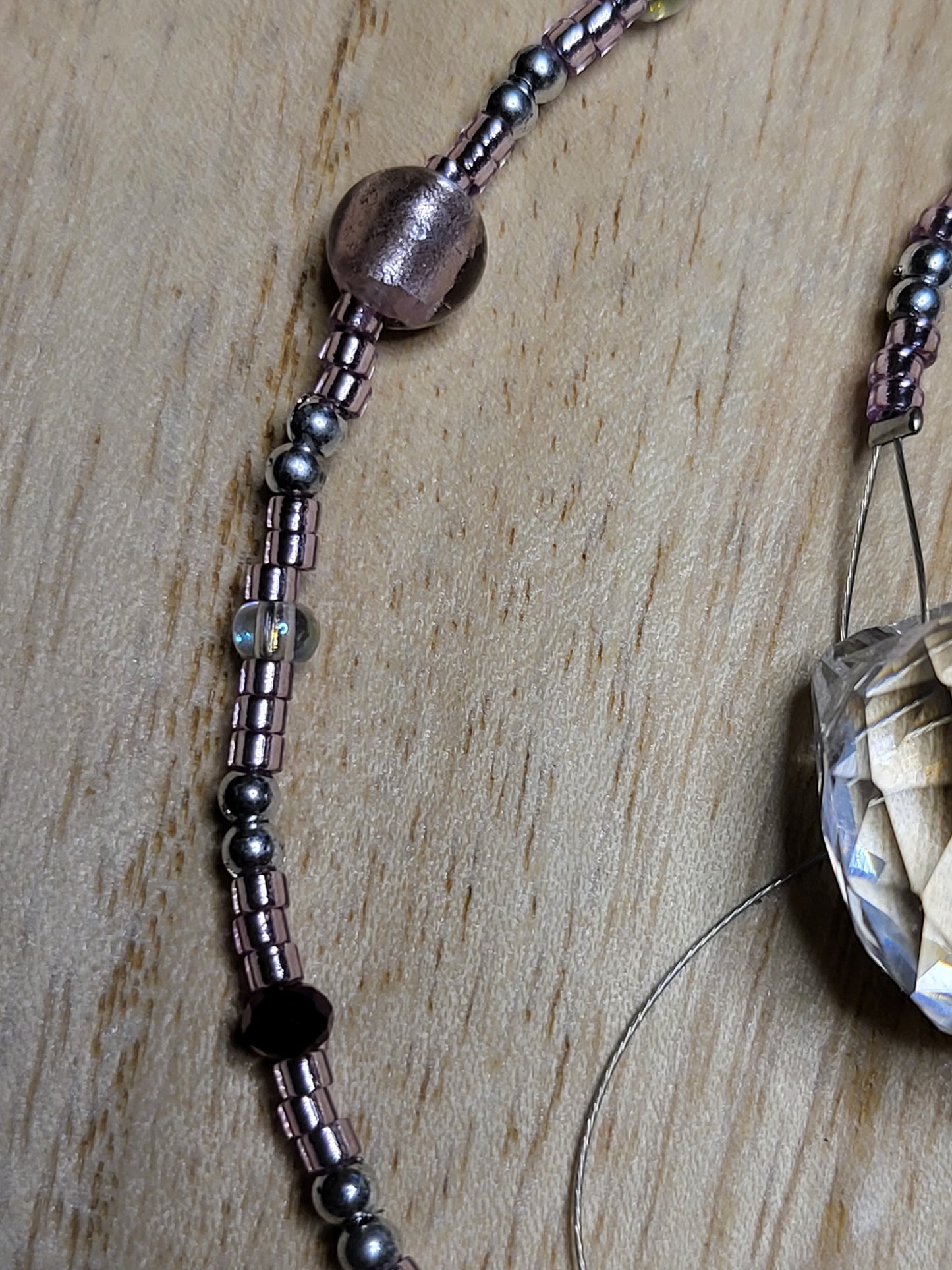 Beaded suncatcher prism