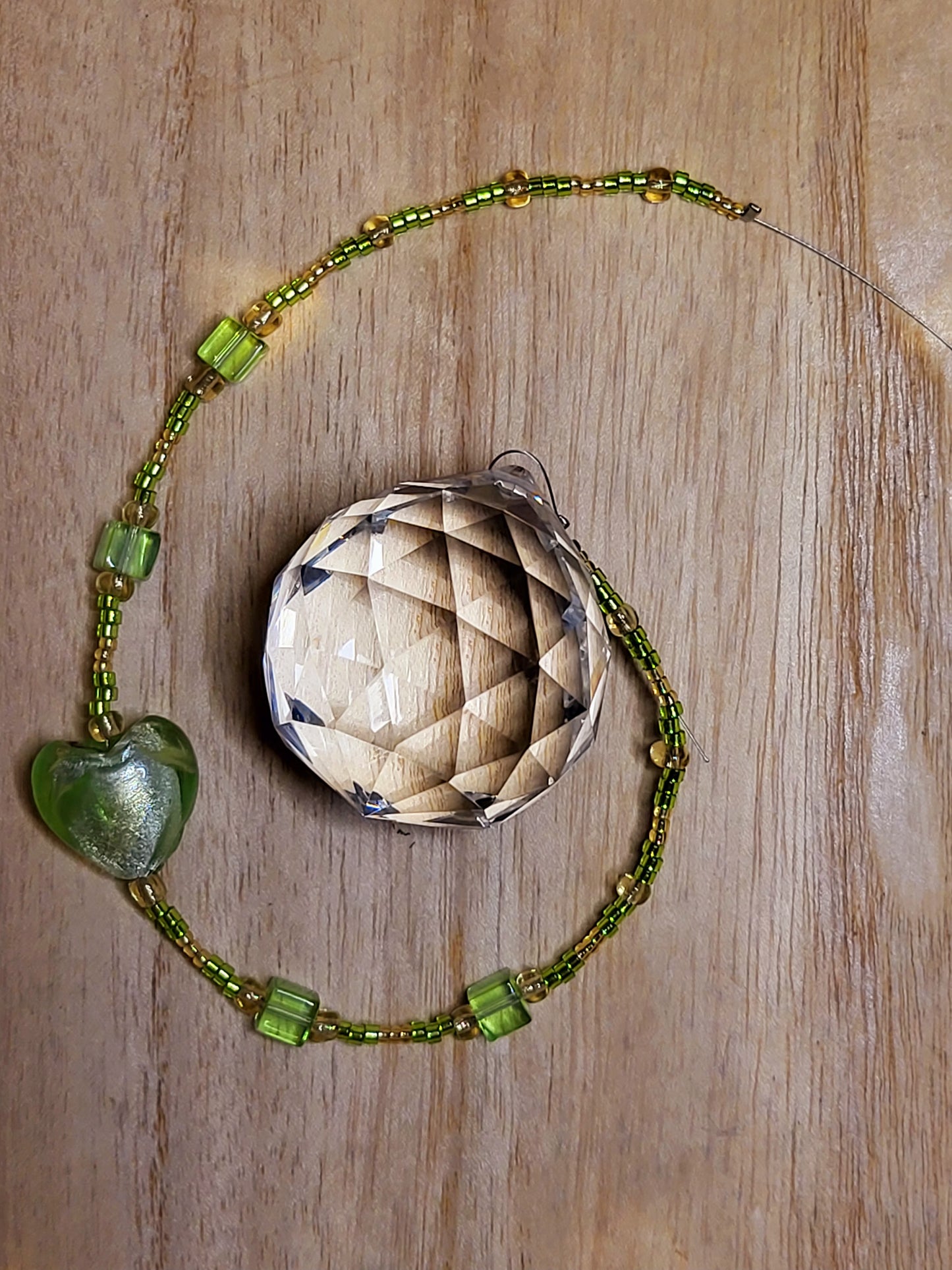 Beaded suncatcher prism