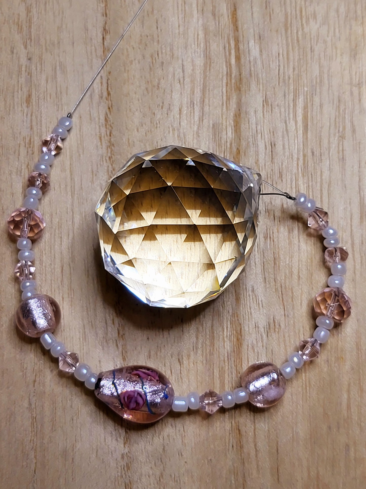 Beaded suncatcher prism