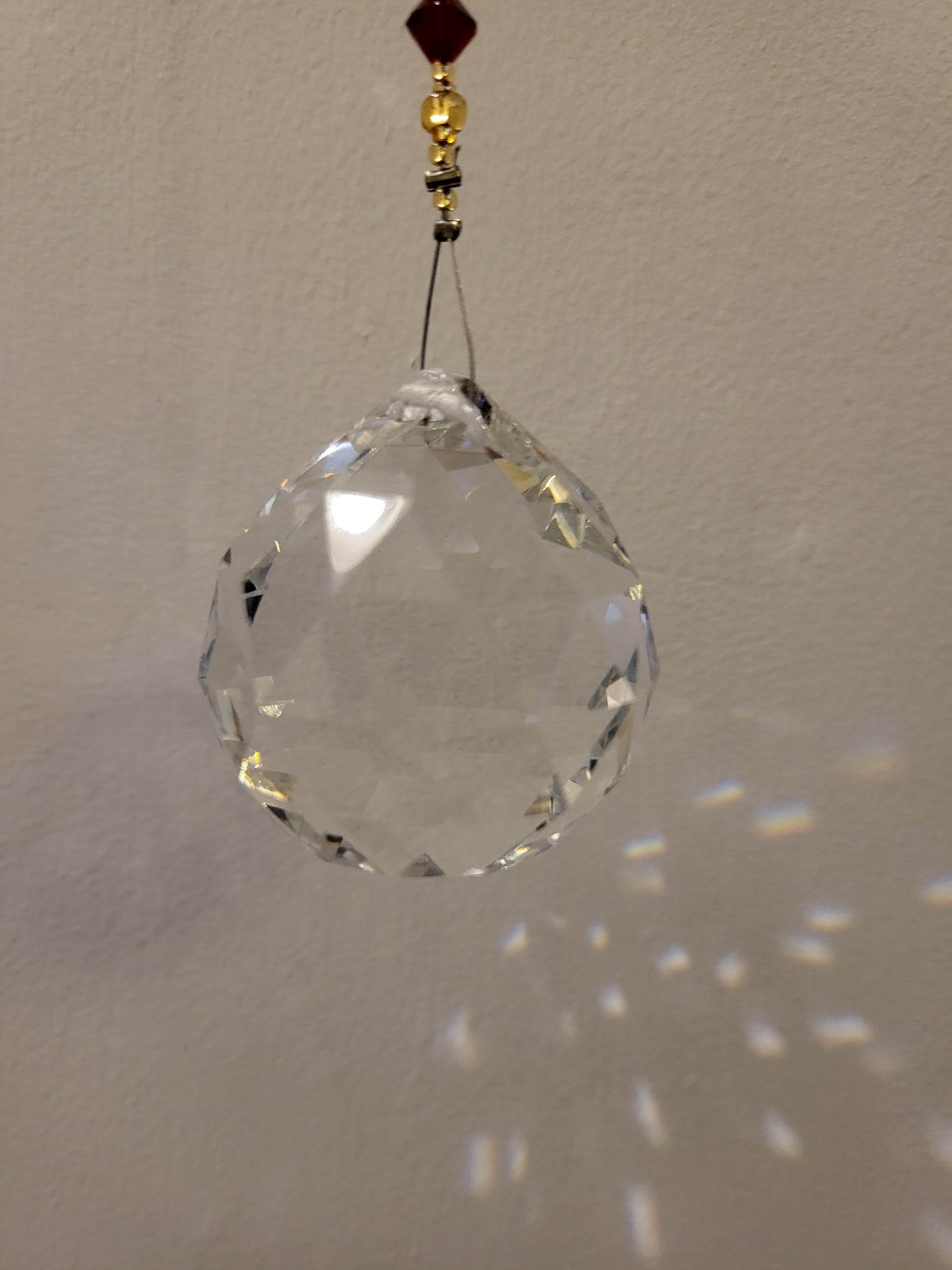 Beaded suncatcher prism
