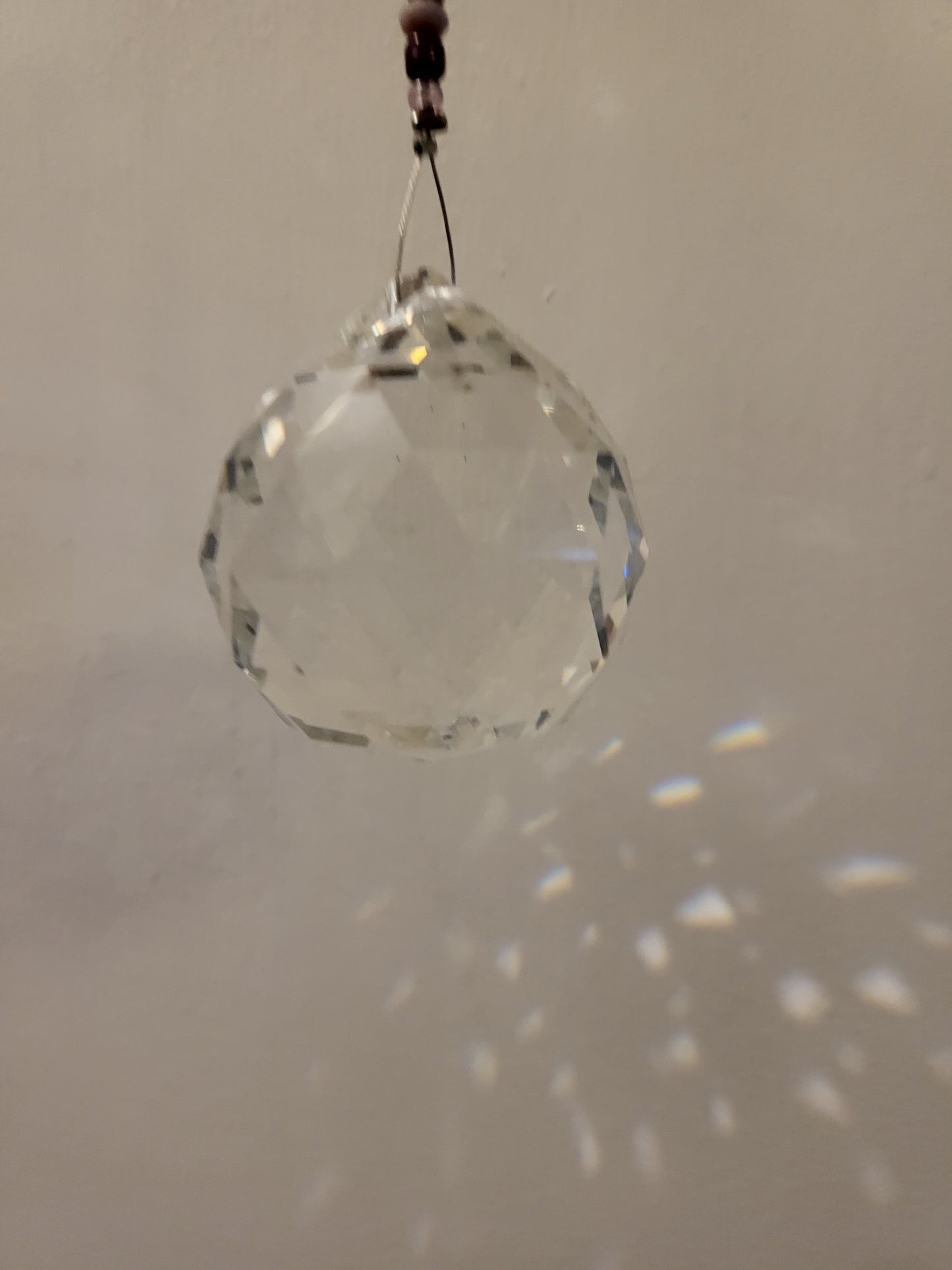 Beaded suncatcher prism