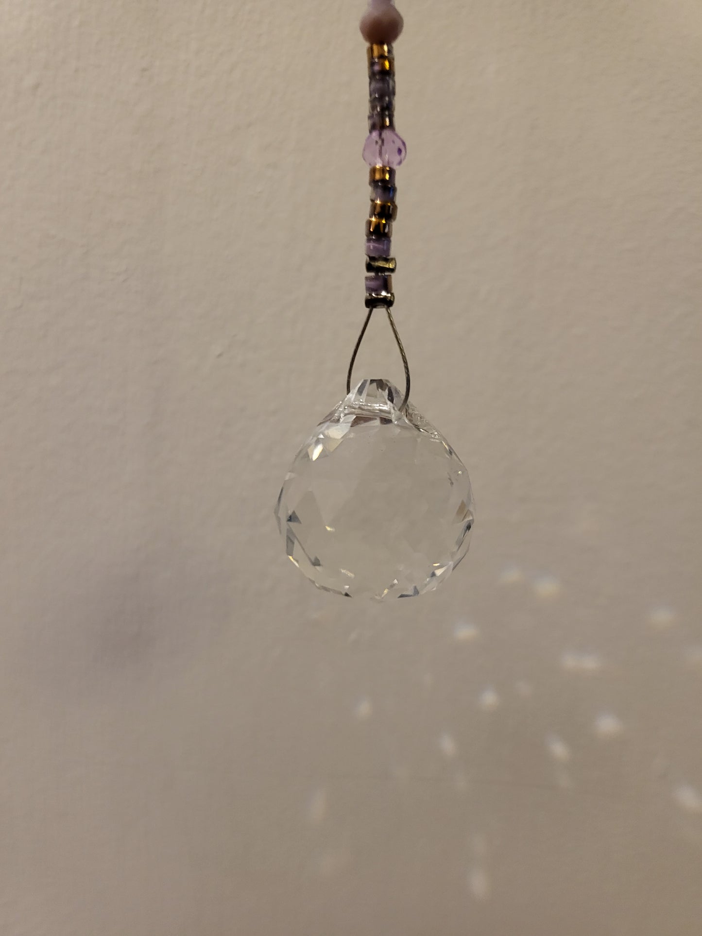 Beaded suncatcher prism