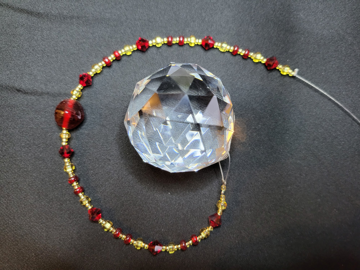 Beaded suncatcher prism
