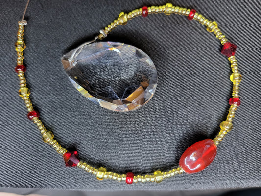 Beaded suncatcher prism