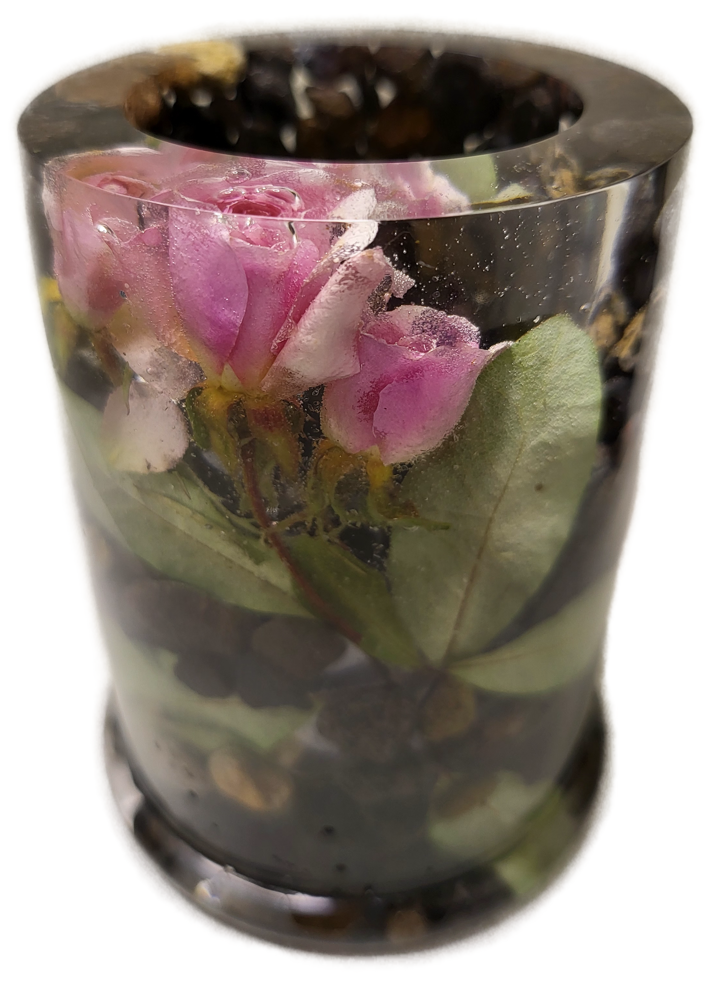 Rustic Rock Jar with lid