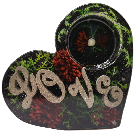 Tealight heart holder