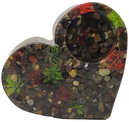 Tealight heart holder