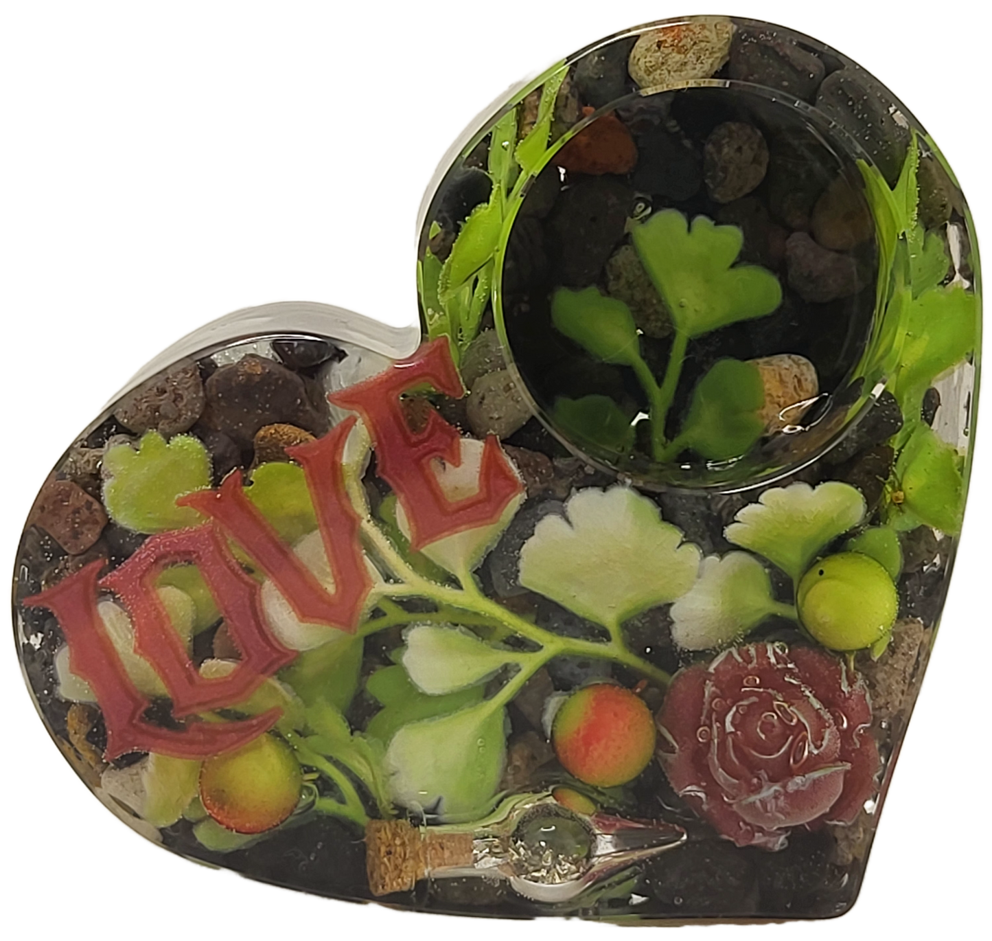 Tealight heart holder