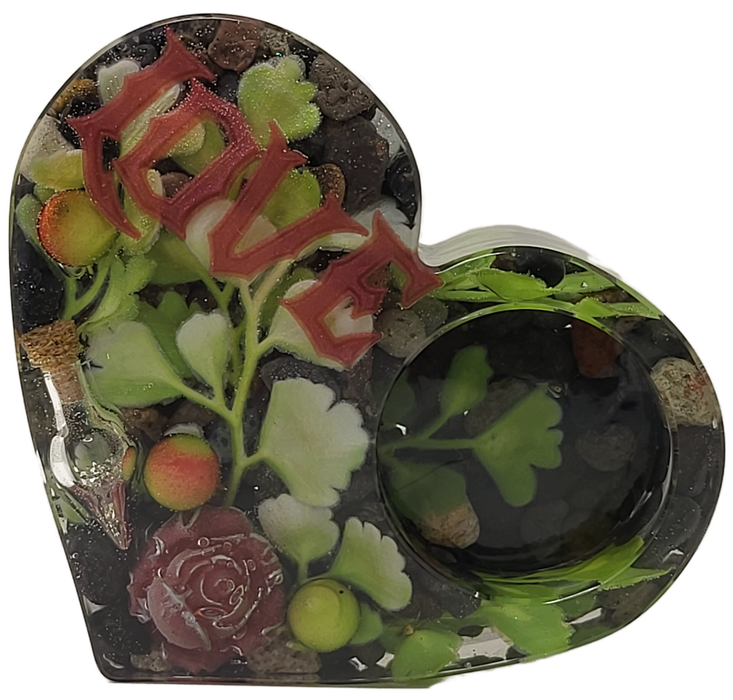 Tealight heart holder