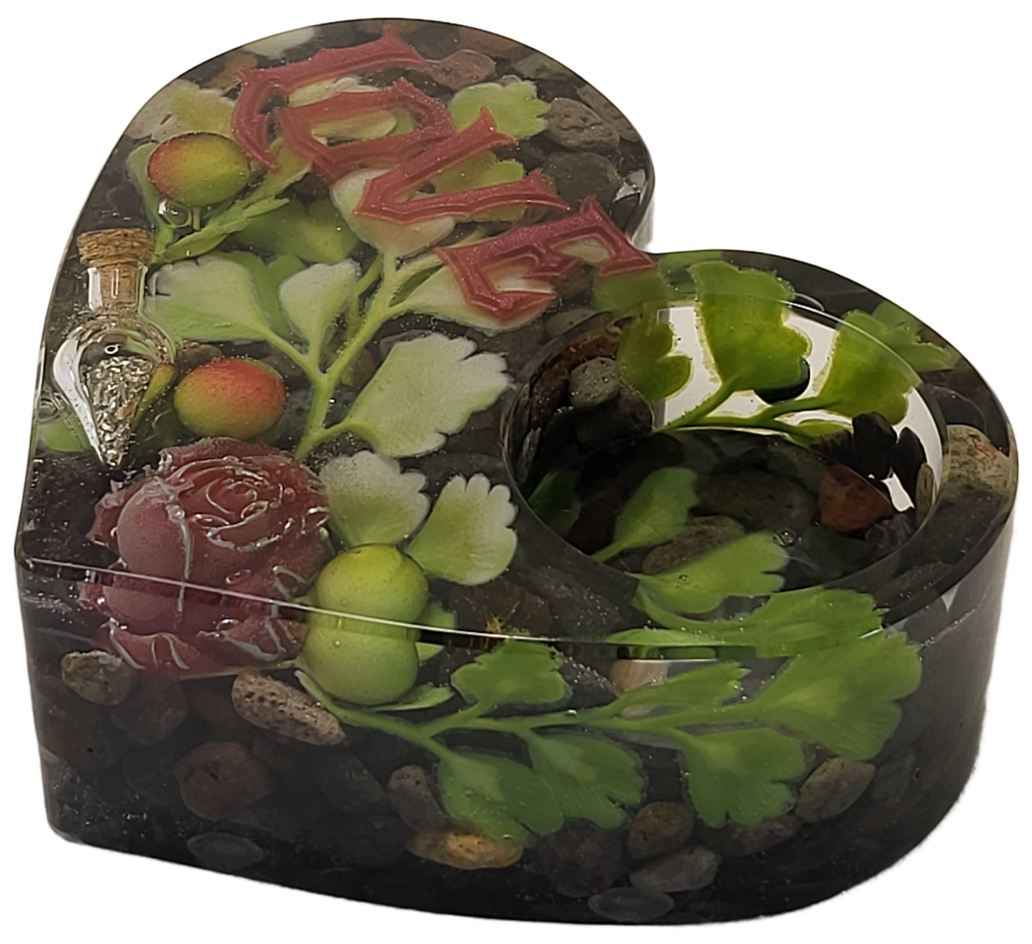 Tealight heart holder