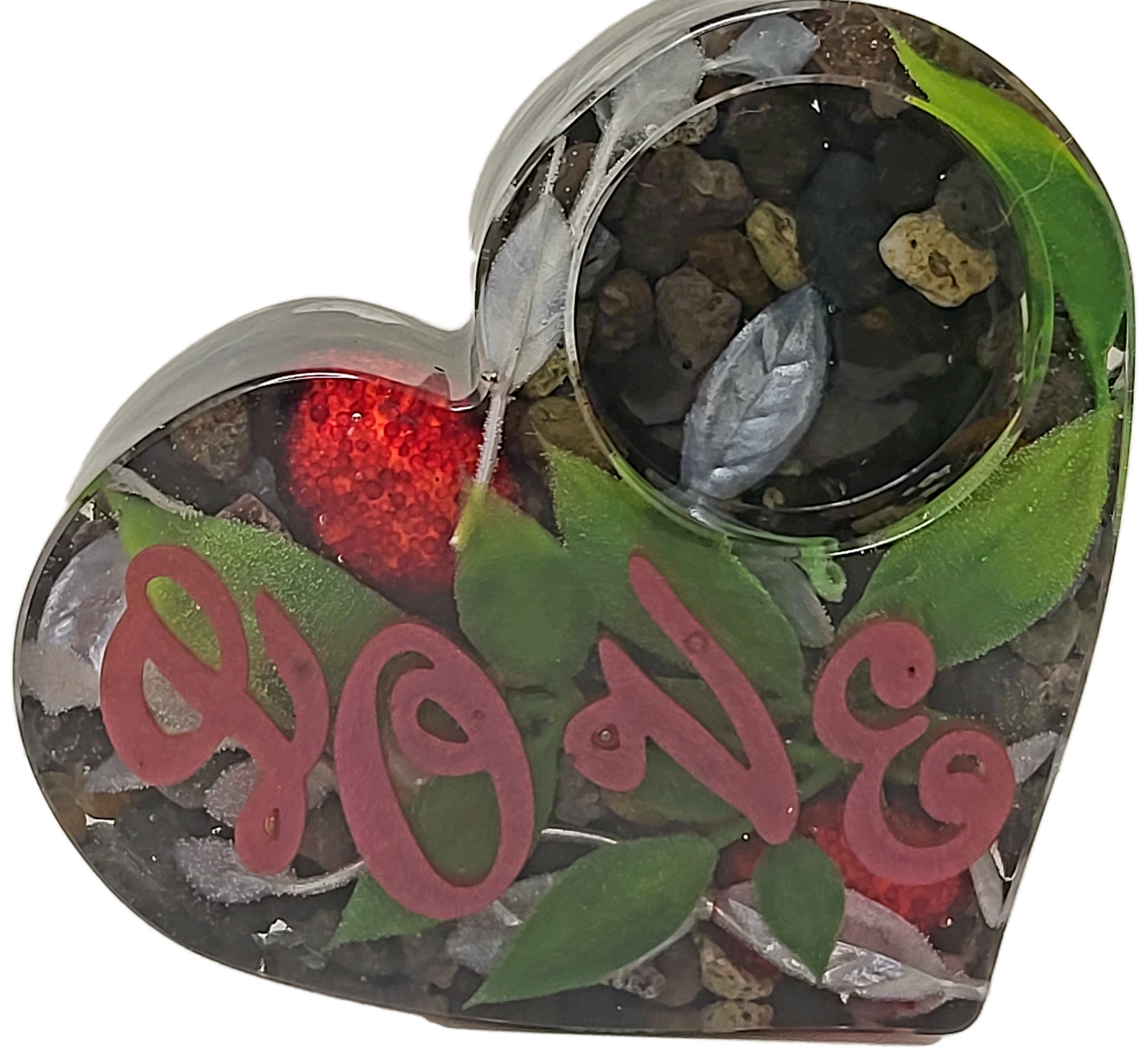 Tealight heart holder