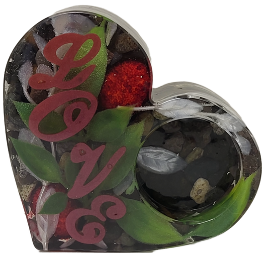 Tealight heart holder