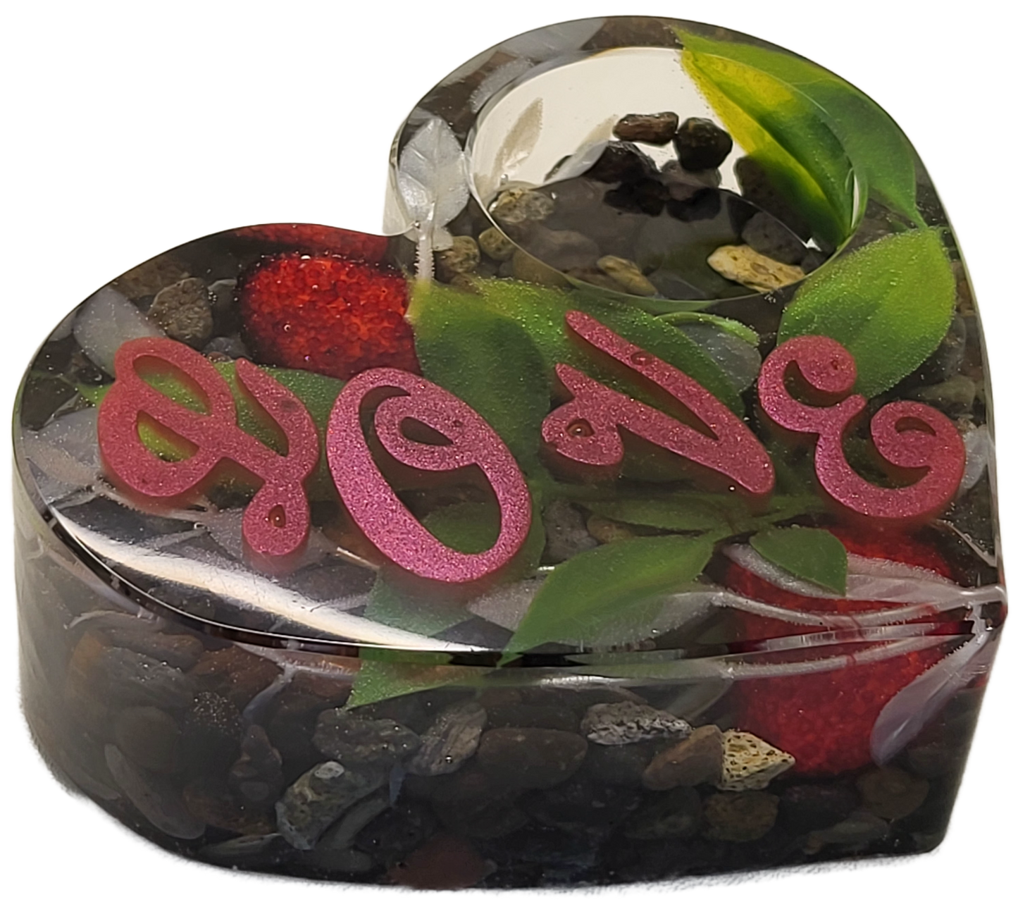 Tealight heart holder