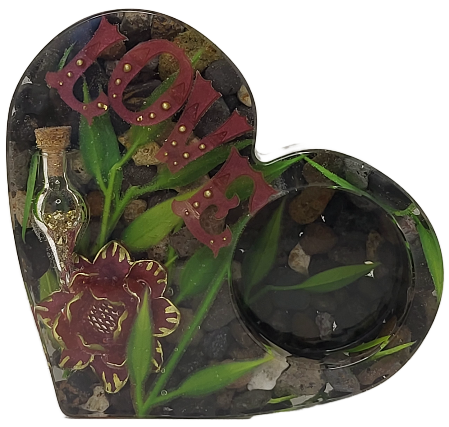 Tealight heart holder