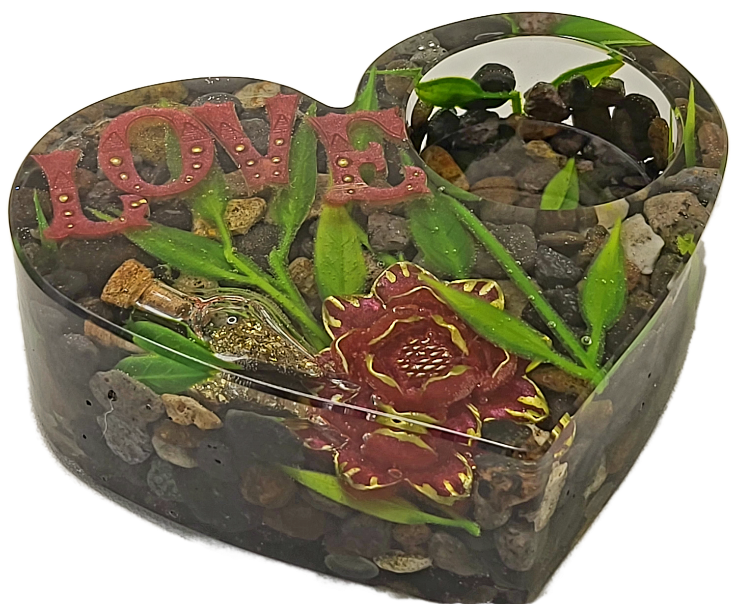 Tealight heart holder