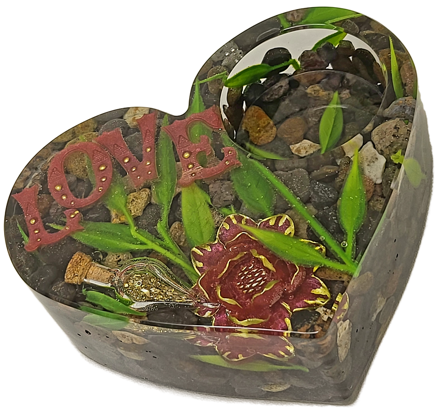 Tealight heart holder
