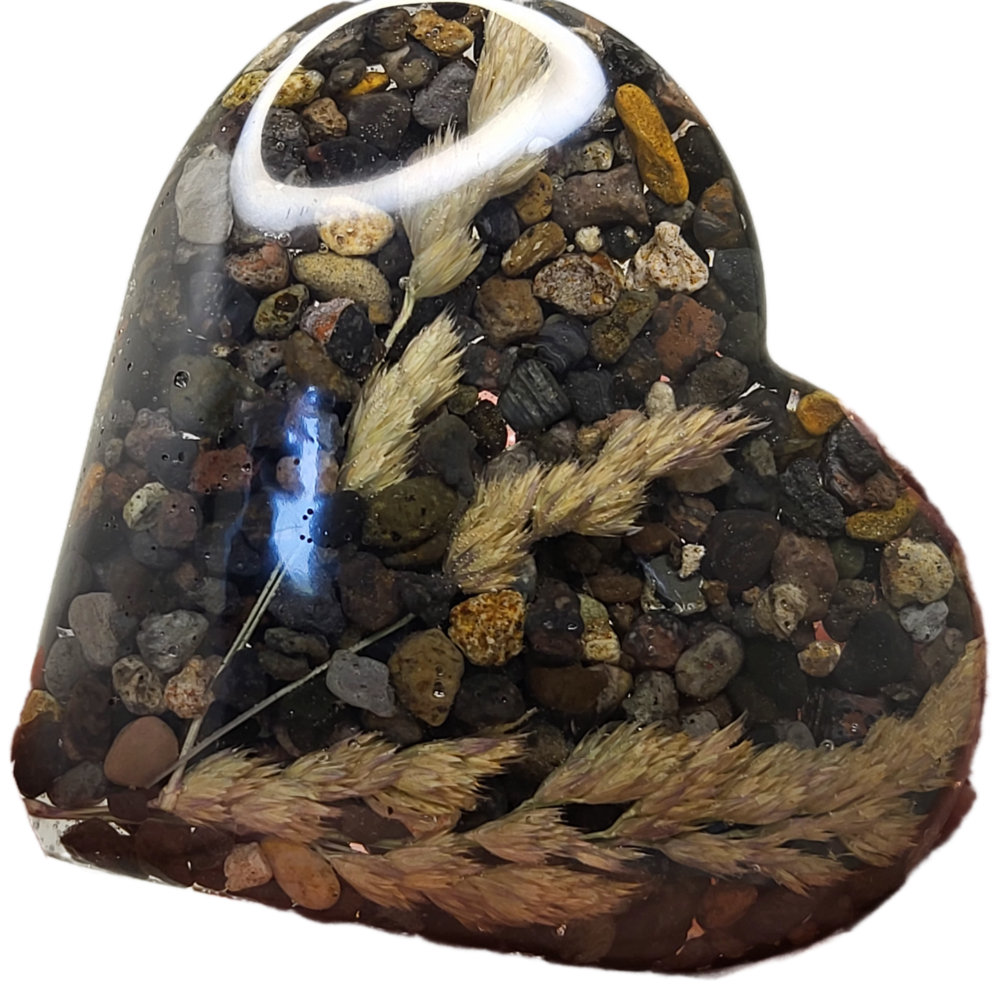 Rock pot heart with lid