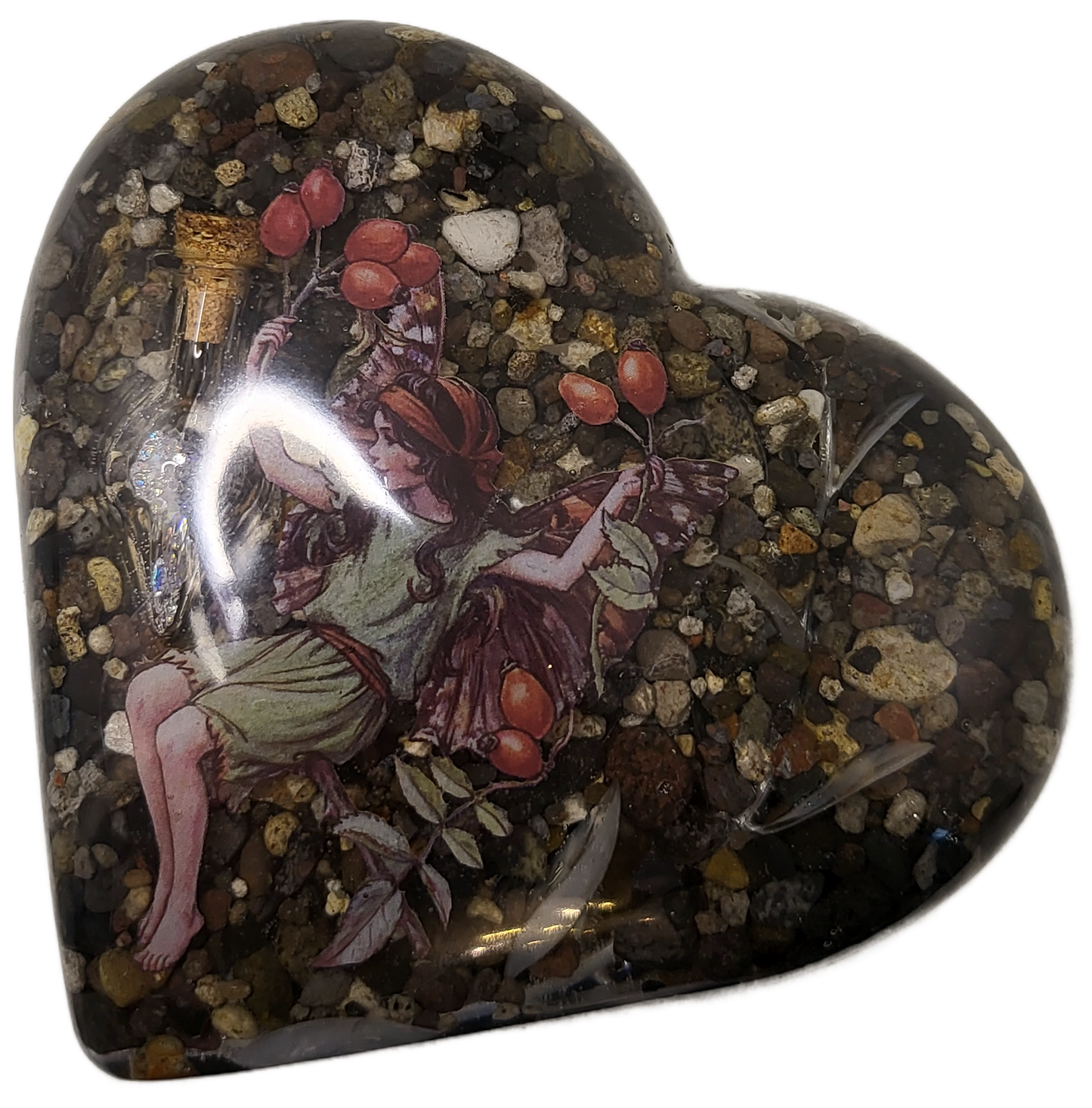 Rock pot heart with lid