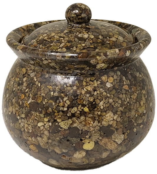 Rock pot with lid
