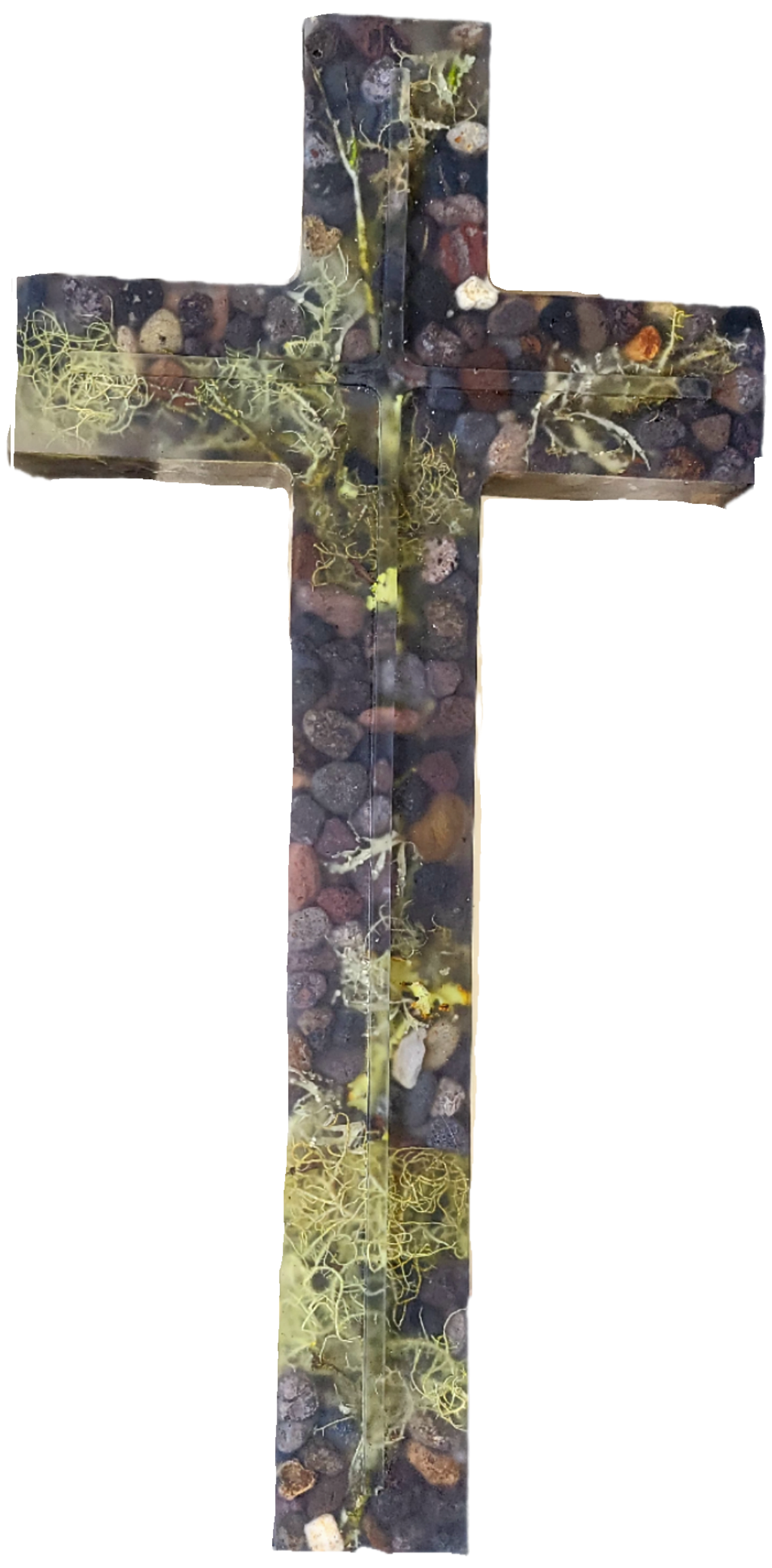 Rustic rock cross