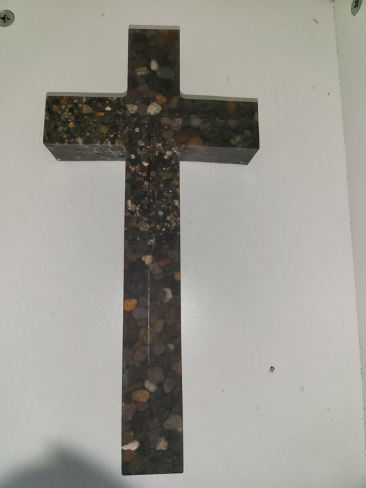 Rustic rock cross