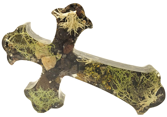 Rustic rock cross