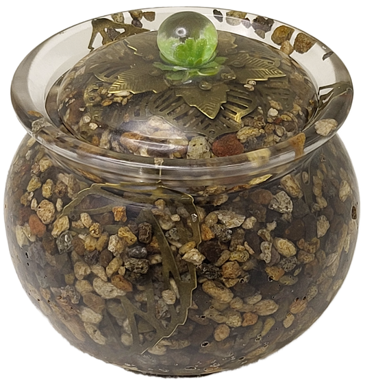 Rock pot with lid