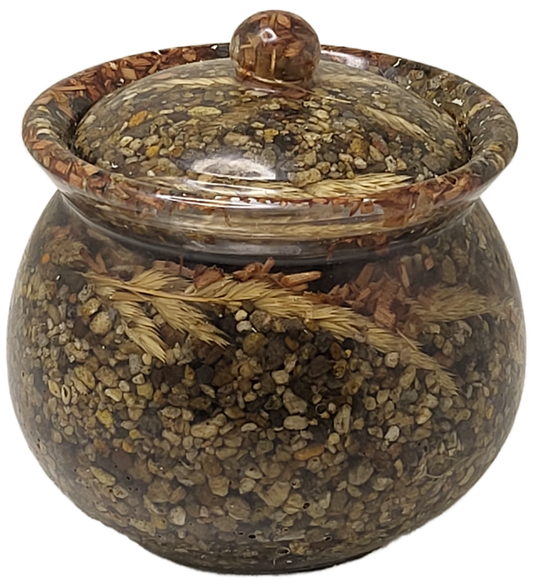 Rock pot with lid