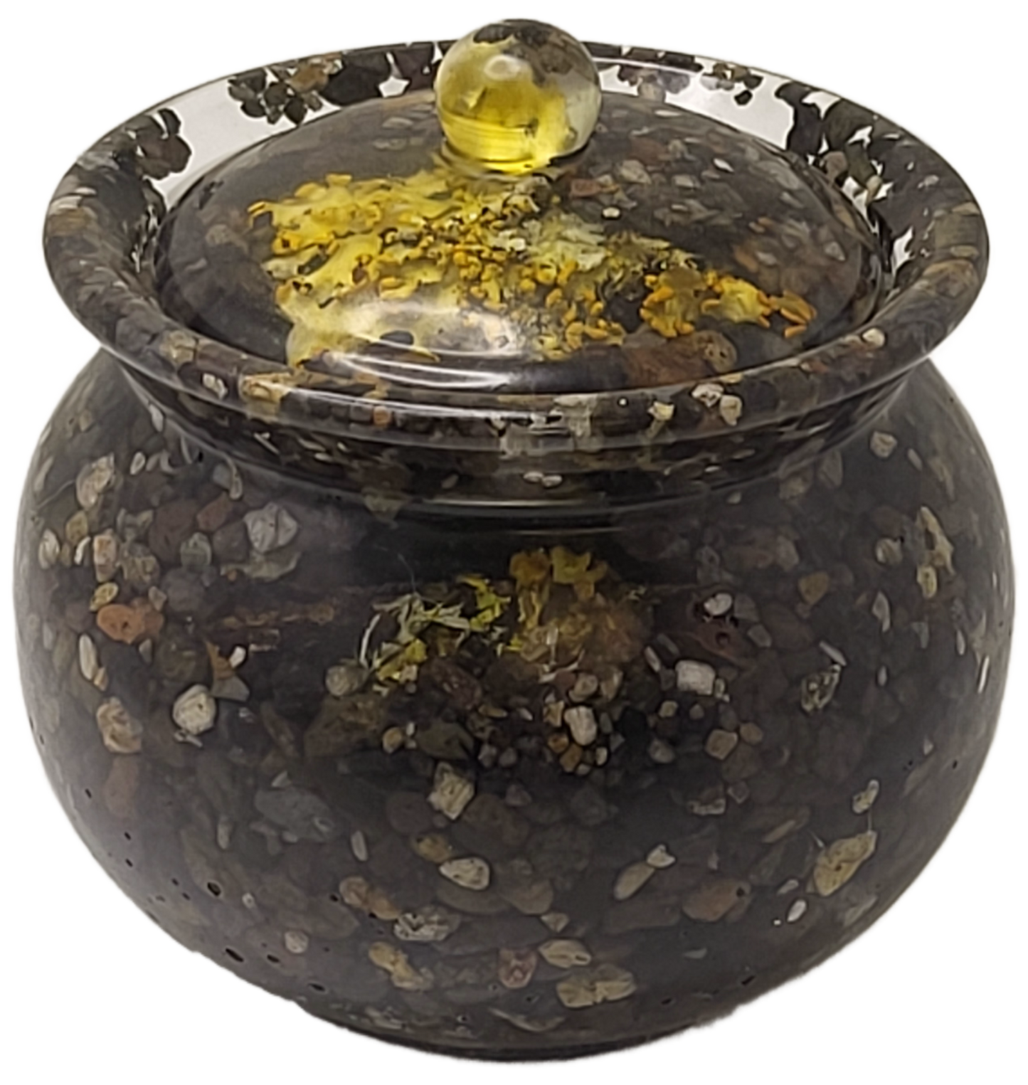 Rock pot with lid