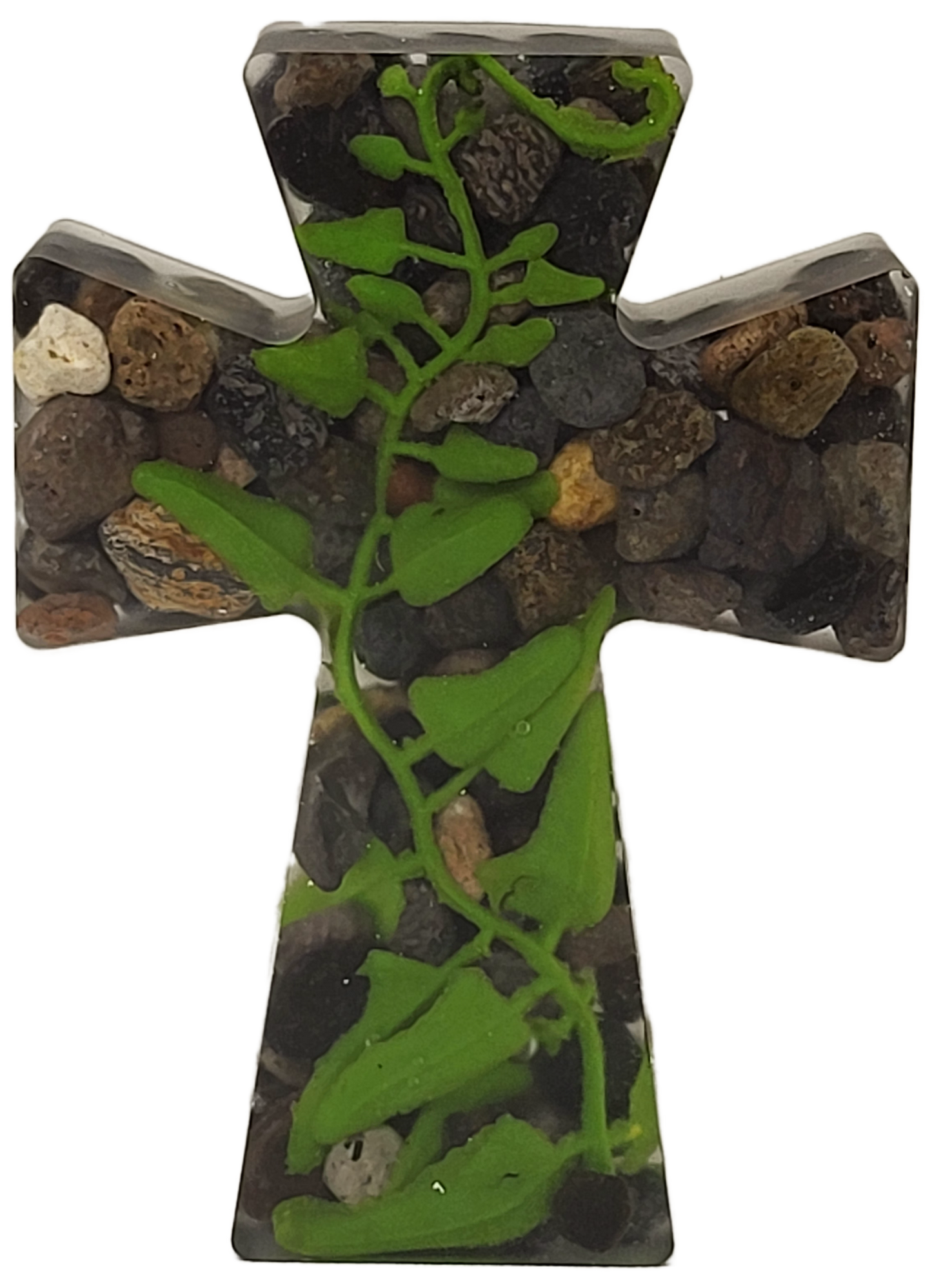 Rustic rock cross