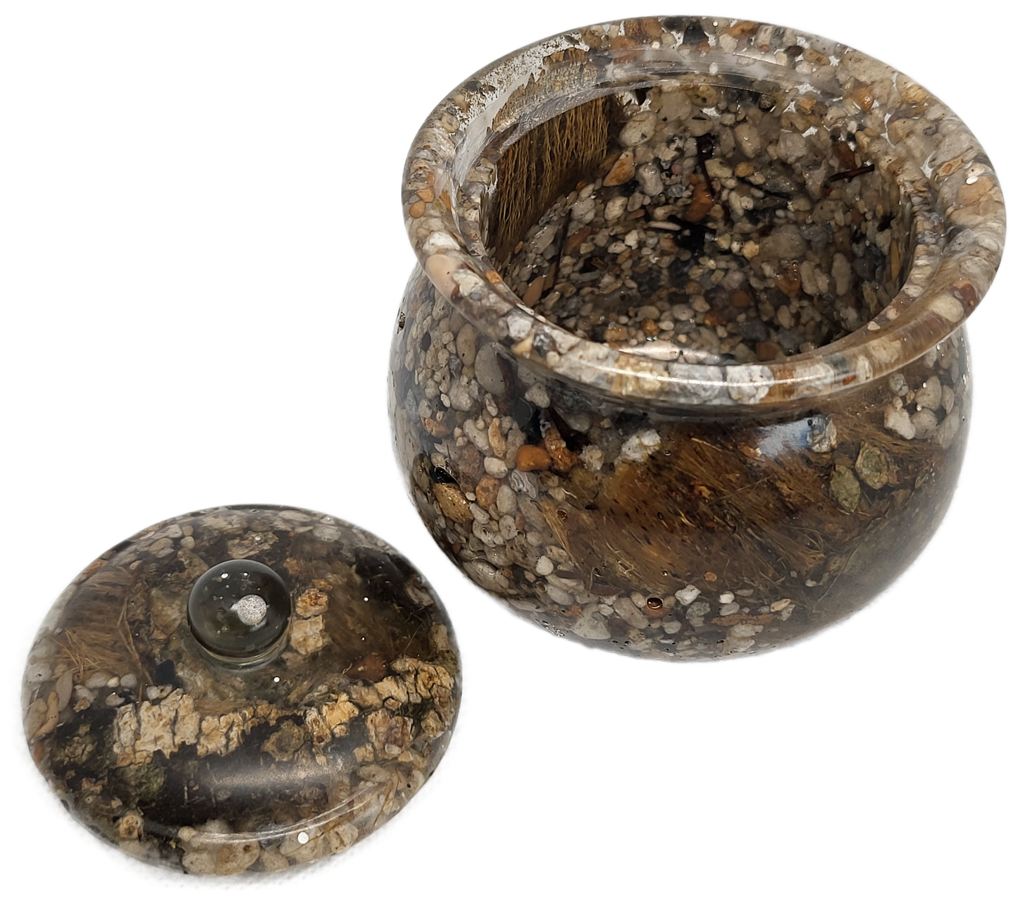 Rock pot with lid