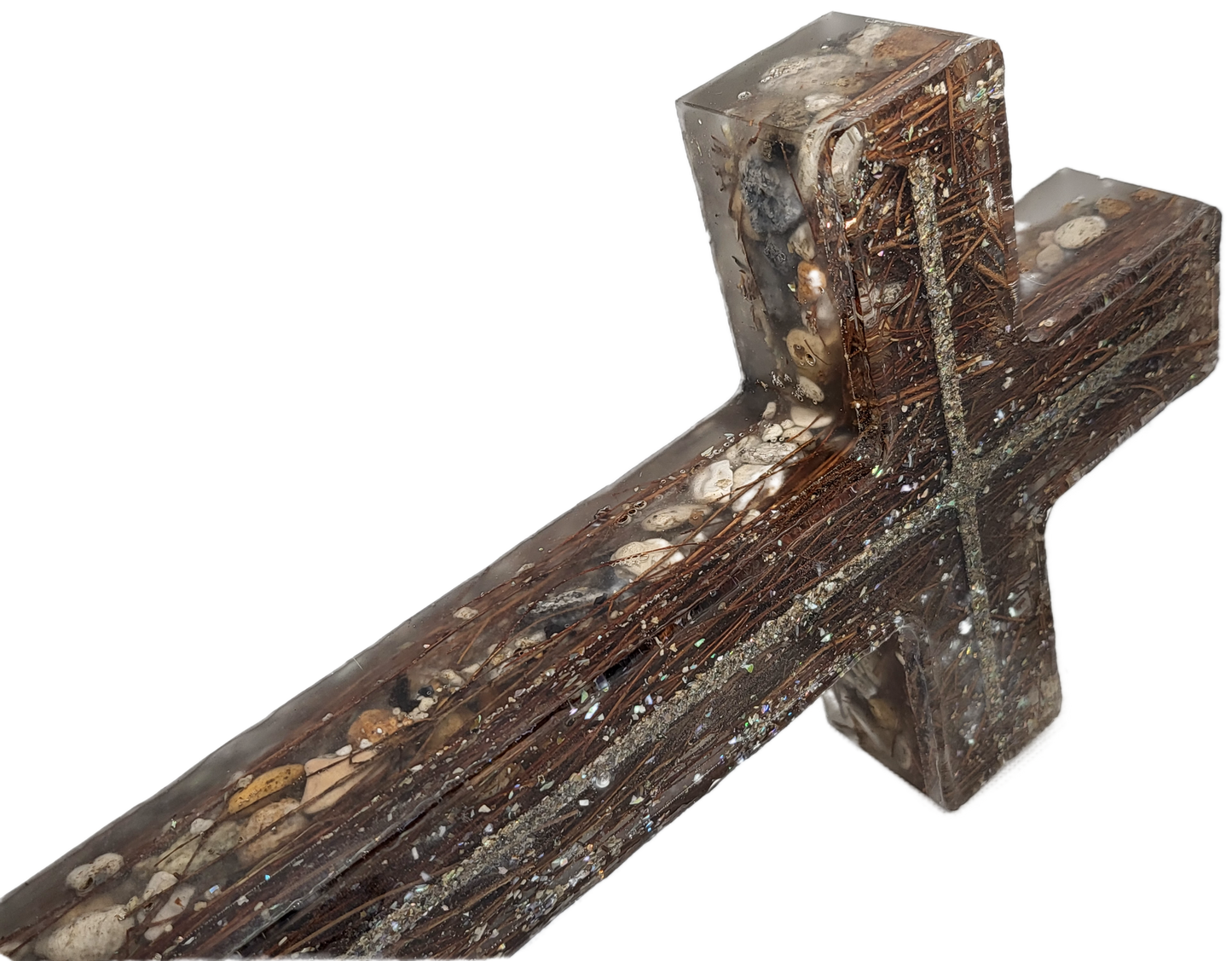 Rustic rock cross