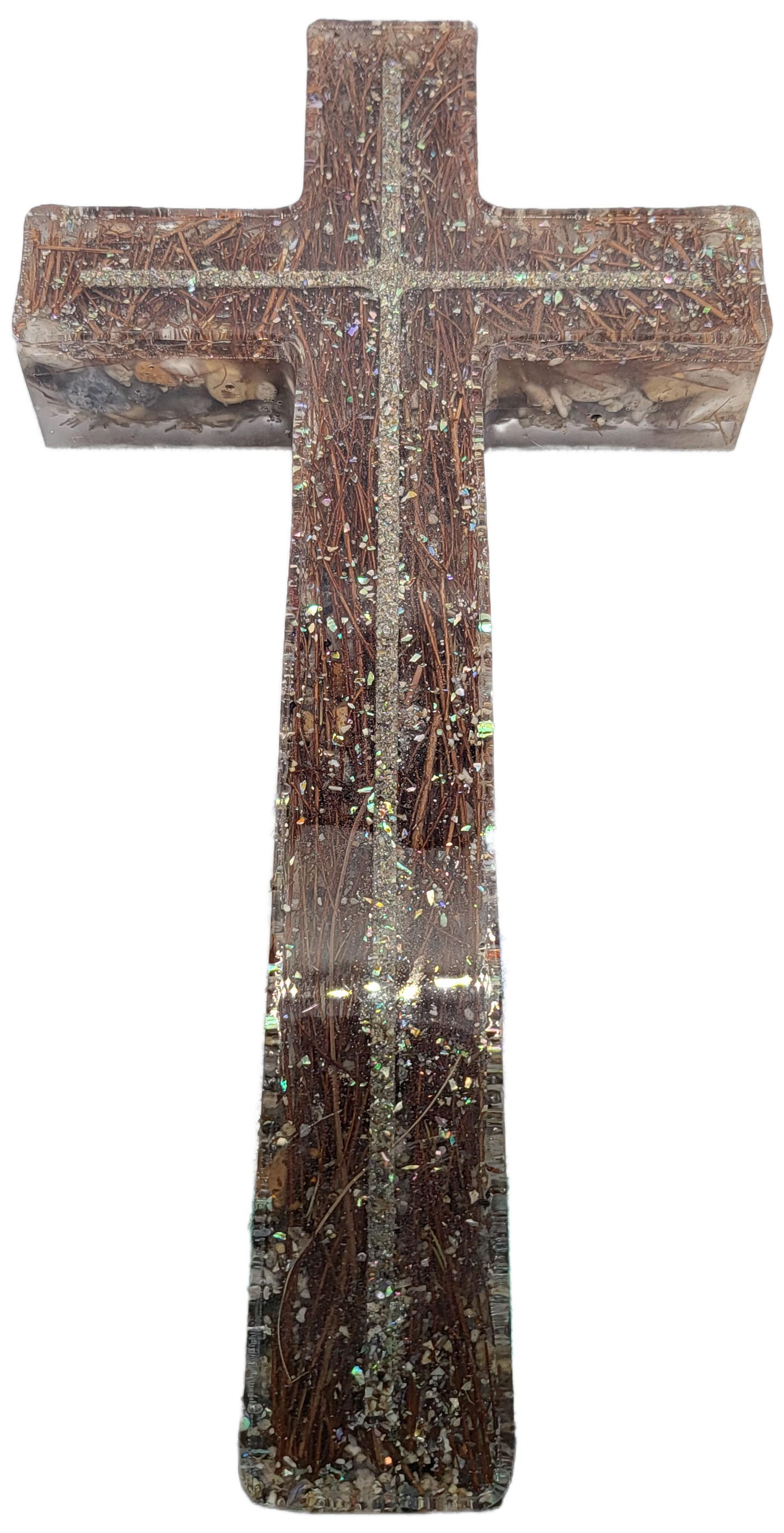 Rustic rock cross