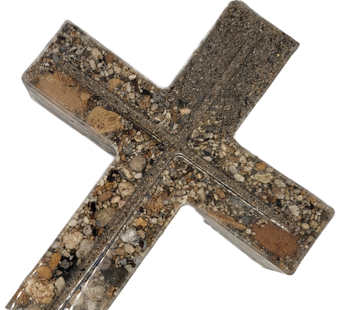 Rustic rock cross