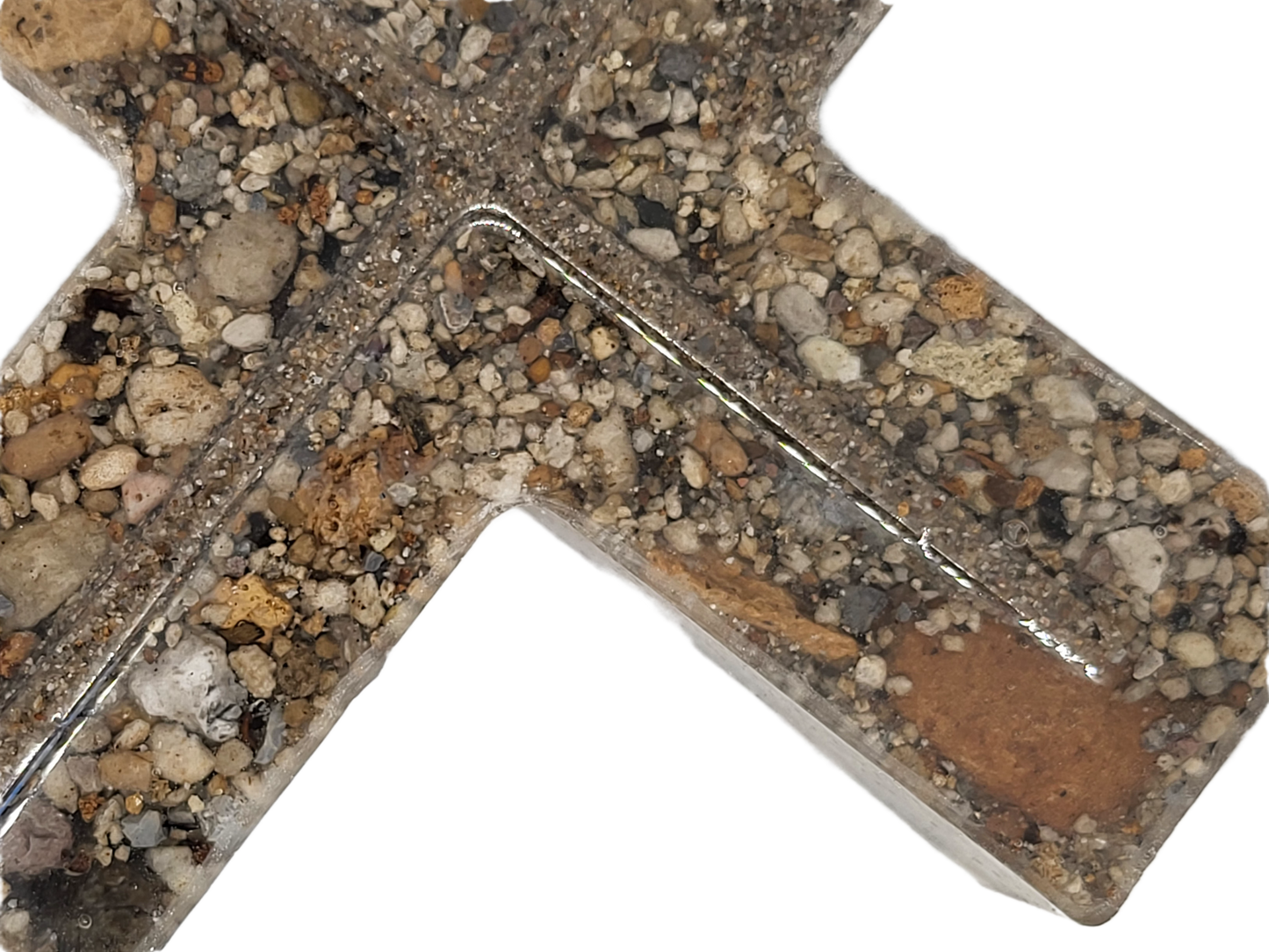 Rustic rock cross