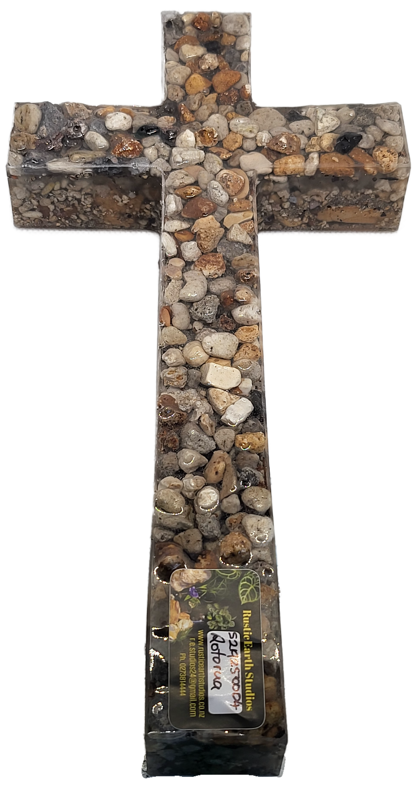 Rustic rock cross