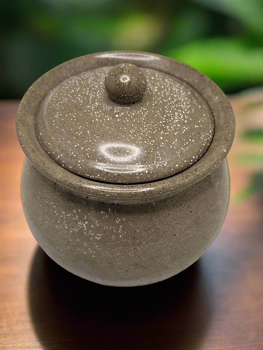 Ash pot with lid