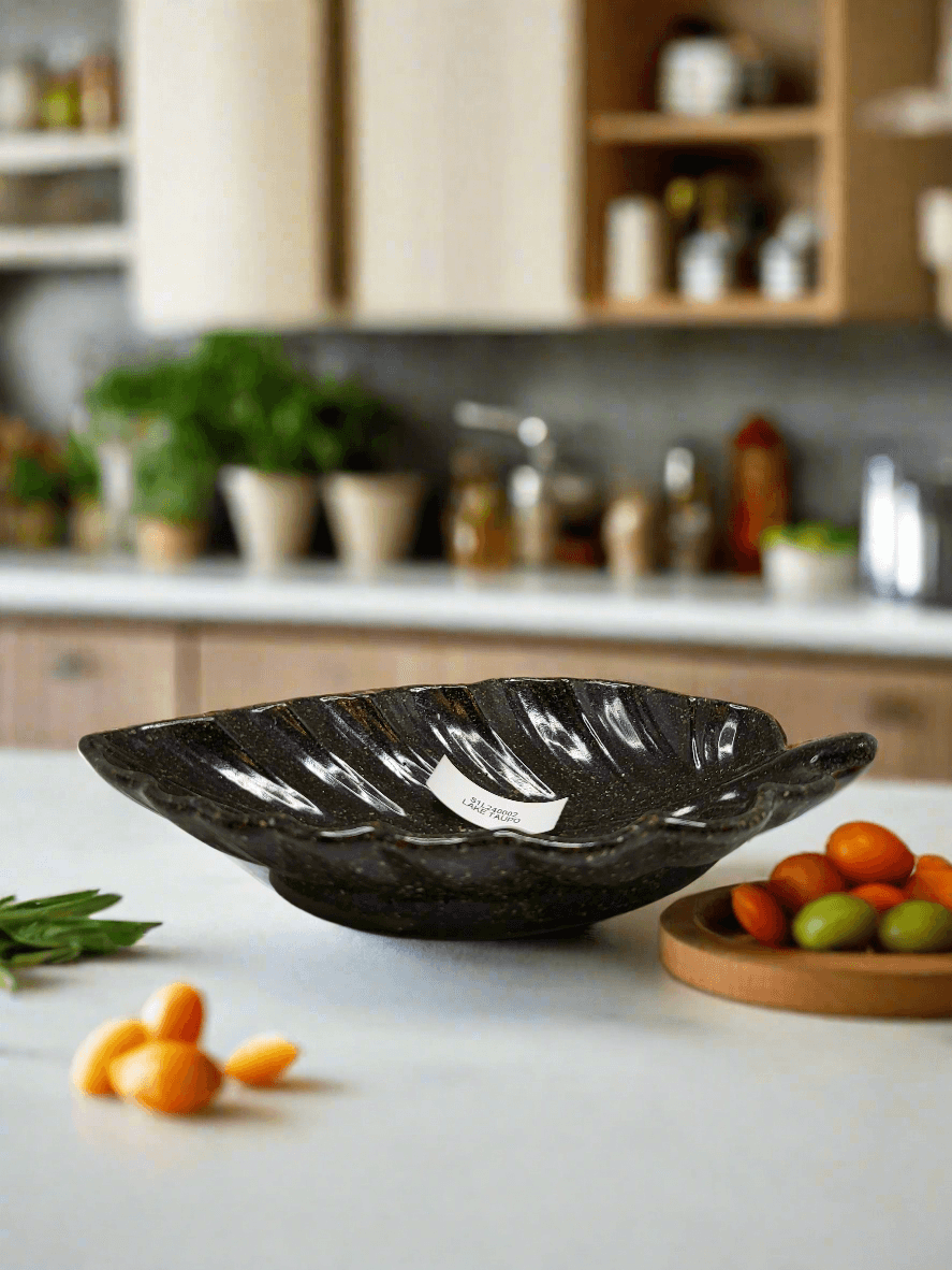 Leaf sand dish
