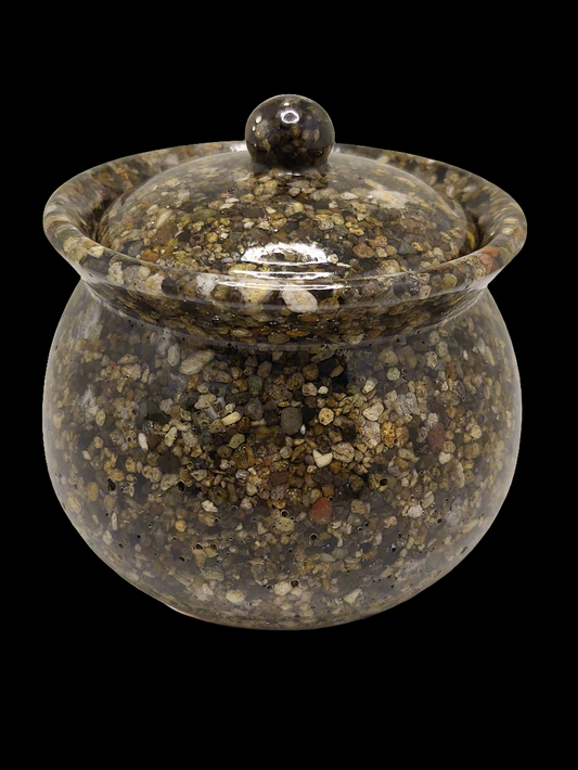 Rock pot with lid